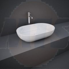 RAK Feeling 55cm Oval Counter Top Wash Basin FEECT5500AWHA Bathroomsuites