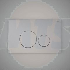 RAK Ecofix White Fp With Round Push Plate FSRAKPPL003 Bathroomsuites