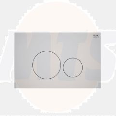 RAK Ecofix Matt White Fp With Round Push Plates FSRAKPPL003500 Bathroomsuites