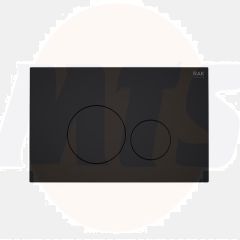 RAK Ecofix Matt Black Fp With Round Push Plates FSRAKPPL003504 Bathroomsuites