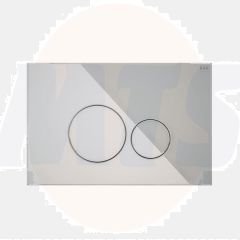 RAK Ecofix White Glass Fp With Round Push Plates FSRAKPPL009 Bathroomsuites