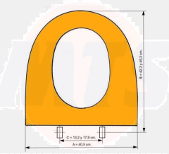 GALA-Acuatonda Toilet Seat and cover