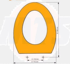 GALA-Espacio Toilet Seat and cover