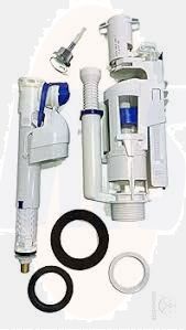 GEBERIT Toilet Flush - Dual Button Flush Cistern Valve - Two Buttons Dual Flush System Full Kit with Adjustable Filling Valve 1/2" Toilet Cistern Bottom Entry Inlet Float Valve - Geberit 273.627.KH.1