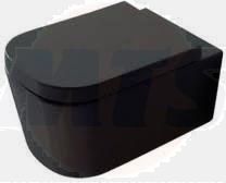 Galassia Meg11 Toilet seat, hard, soft-close, black 5455NE COLOUR BLACK