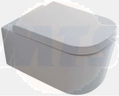 Galassia Soft closing Toilet Seat. White Matt. 5455MT