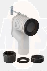 GEBERIT 131081111 Set P - connecting bend for Floor-standing WC