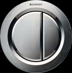 Geberit delayed control type 01, pneumatic, 1-M, concealed, shiny chrome