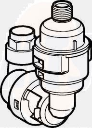 Geberit pressure reducing valve with pipe interrupter 241481001