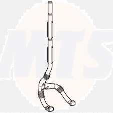 Geberit conduit pipe with branch 242.886.00.1 