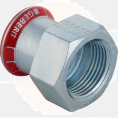 Geberit Mapress Carbon Steel adapter with female thread, 51492 FKM, d 28-Rp3/4"