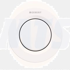 Geberit TYPE01 Single Flush Button, for Concealed Cisterns 120mm & 150mm, for Solid & Dry Walls, Alpine White