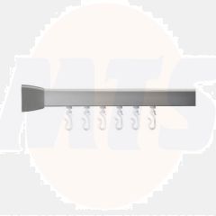 Croydex GP85300 2135mm 800 Straight Rail Silver