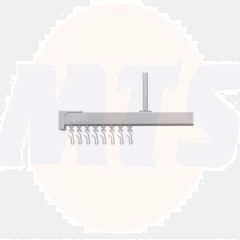 Croydex GP87000 Slenderline Rail Kit Silver