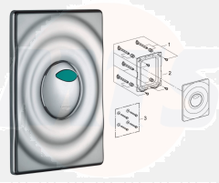 Grohe 37767000 Skate Air WC Wall Plate, In Chrome Faceplate 4005176214271