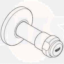 GROHE 41670000 shell WAS handle 41670 1/2 " with backflow preventer for concealed valves