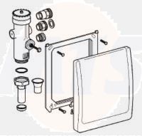 GROHE 42901 Conversion set for DAL flush valves 622.03, 623.03, 623.4, 669.03, 670.03 - incl cover.