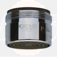 Grohe mousseur 13927, flow rate class C, 30 l/min at 3 bar, male thread M28x1, chrome 13927000