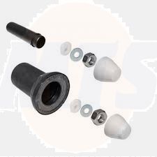 Grohe WC inlet and outlet set black 37311K00 / 4005176160851