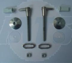 GSI Standard Close Toilet Seat Hinges for Panorama or Traccia Seat For White Buffer Seat