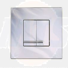 Gustavbergs Front operated 3/6l dual flush/push-button White plastic square GB1921102052