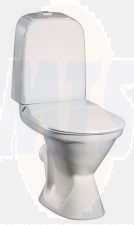 Gustavsberg Hard plastic (metal hinges) Basic Toilet Seat steel Hinges GB1919901950