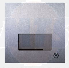 Guvstavberg Front operated 3/6l dual flush/push-button Stainless, rectangular  GB1921102054