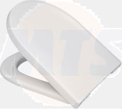 Haro Tube SoftClose Premium Toilet Seat White Hinged Folding Pegs C4302g 5197