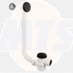 McAlpine 1.50 Top Access Bath Trap+O/F Matt Blk HC2650UK-MB Bathroomsuites