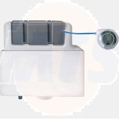 HomeBase B&Q Concealed Side inlet Dual Cistern (H)32cm (W)33.5cm (D)12.2cm 5054913555411