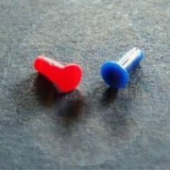 Hot & Cold indicator pin pack for Armitage Shanks S7446AA Spraymixer single lever one taphole basin mixer - lever handle S960059NU