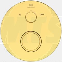 Ideal Standard Ceratherm T100 Flush Mount Kit A5814A2 for Concealed Bath Thermostat Kit 2, Brushed Gold