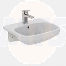 Ideal Standard  Ideal Standard i.life A 50cm semi-countertop washbasin, 1 taphole   E246701