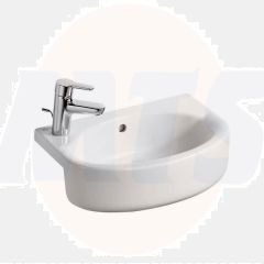 Ideal Standard Spares Concept Space Arc 50cm short projection semi-countertop basin, glazed back edge - one right hand taphole -E137401