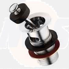 Ideal Standard Spares Slotted basin waste with anti theft captive plug - no chain or stay -S8737AA