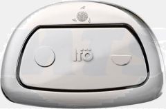 Ifö Sign flush button bright chrome, double flush 609446684