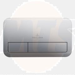Villeroy and Boch ViConnect Brushed Chrome Dual Flush Plate - 92249069