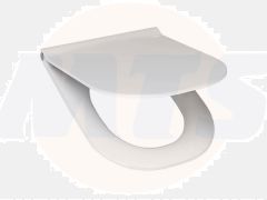 Jika Mio duroplastic seat with lid for toilet 8.2071.4, stainless steel handles, removable 7612738337544