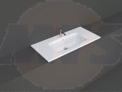 RAK Joy Drop-In Washbsn 101X46Cm (1 Tap Hole) JOYDI10101WH Bathroomsuites