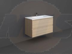 RAK Joy Wh Vanity 100Cm (Scandi. Oak) JOYWH100SOK Bathroomsuites