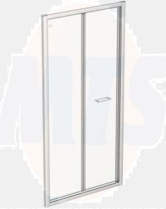 Ideal Standard  Connect 2 1000mm bifold door with Idealclean clear glass - bright silver finish  K9280EO