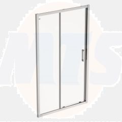 Ideal Standard  Connect 2 1200mm slider door with Idealclean clear glass - bright silver finish  K9396EO