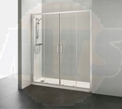 Ideal Standard  Connect 2 1700mm 2 door slider with Idealclean clear glass - bright silver finish  K9434EO