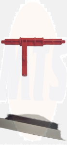 Kale Versus Concealed Cistern Red Lever Handle 