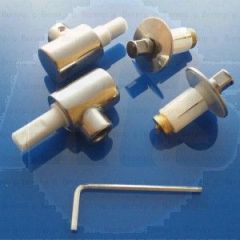 Keramag Flow 598058000 Set of 2 hinges for toilet seat chrome soft close FW7851WH