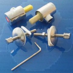 Keramag Preciosa II - Visit 598158000 Set of 2 hinges for toilet seat chrome soft close