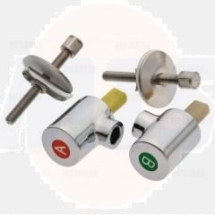 Keramag Renova Nr. Plan 1 - 598157 000 Silk set of two hinges for toilet seat chrome Soft Close