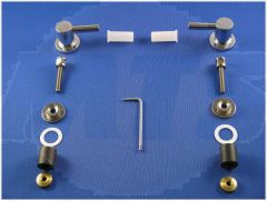 Keramag 500 by Citterio 598130000 set of 2 hinges for toilet seat chrome