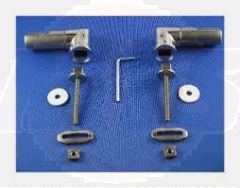 Keramag Emani 598145000 Set of 2 hinges for toilet seat chrome Soft Close Pozi Ginori soft close seat  Hinges 4022009284065 / 16215700017 - MTSj141A