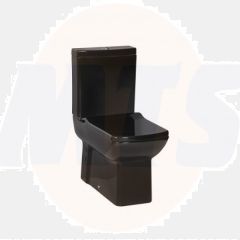 KC1603.01.0000E Lara Duroplast Soft Closing Black Slimline Seat & Cover
